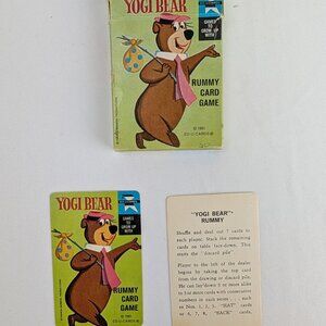 Vintage Yogi Bear Rummy Card Game 1965 Educards Ed-U-Cards Retro Complete